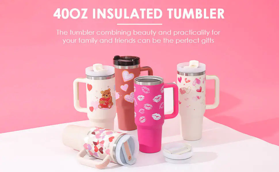 SippySister™ 40 oz Tumbler - Rose Quartz